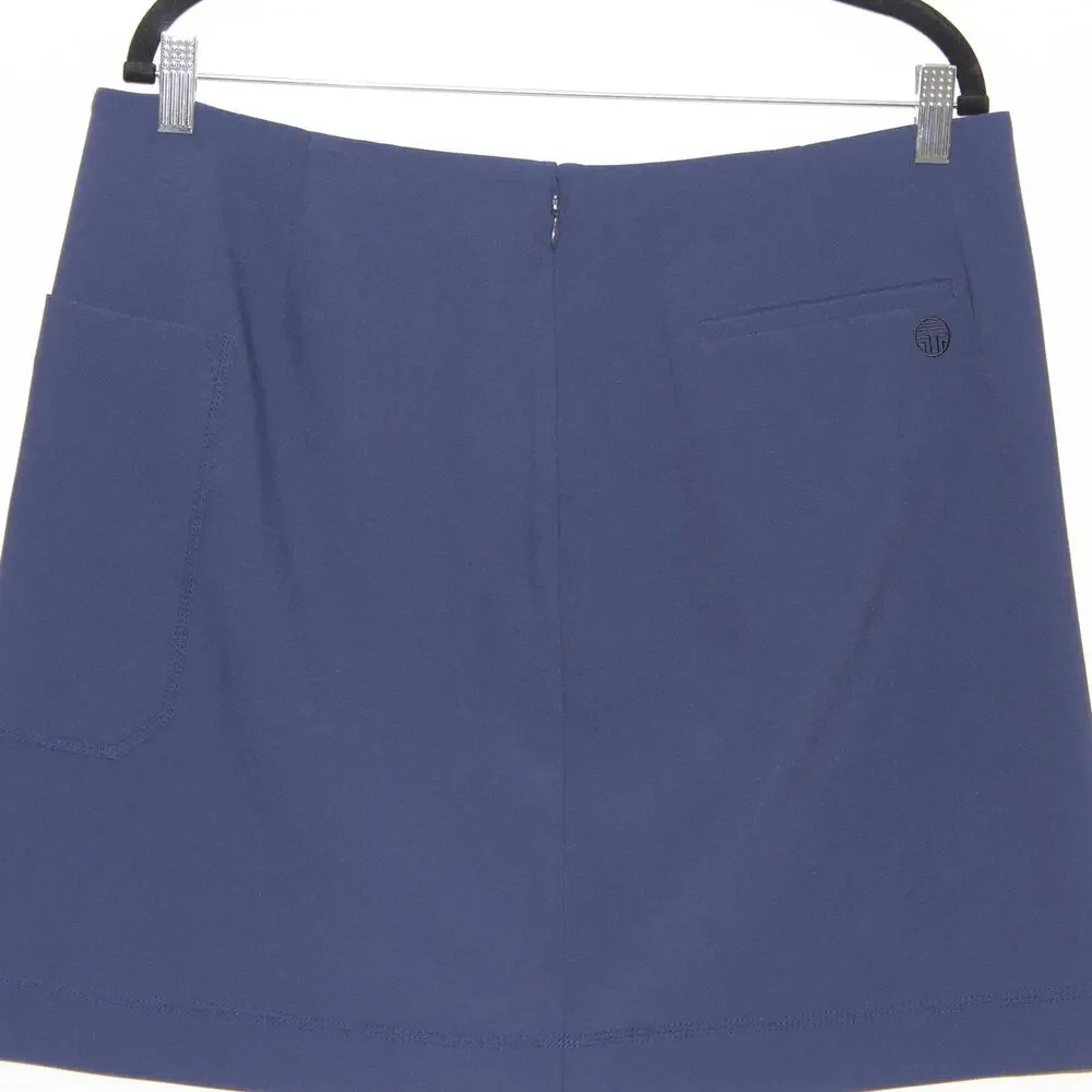 Tory Burch Tory Sport Navy Athletic Skirt with Pocket Size XL